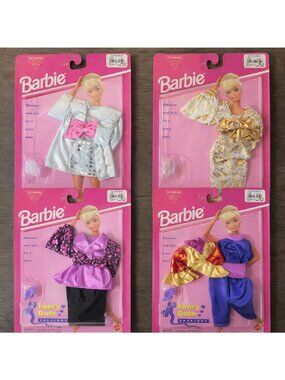 Vintage Mattel Barbie Fashions Lot of 4 Fancy Date 1995 #68305 New NRFB 90's